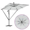 Cantilever Banana Sun Umbrella Sand 249 X 249 X 250 Cm Polyester and Aluminum