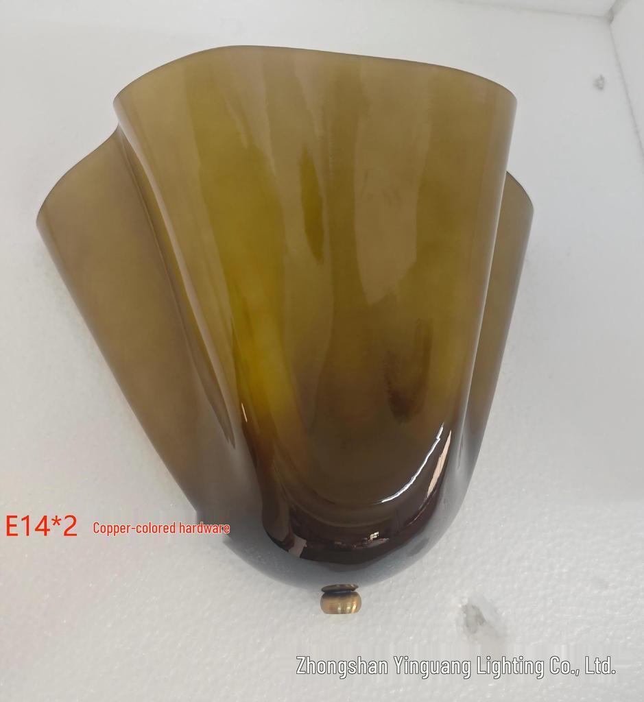Seashell Art Glass Wall Lamp: Retro Corridor and Bedside Light