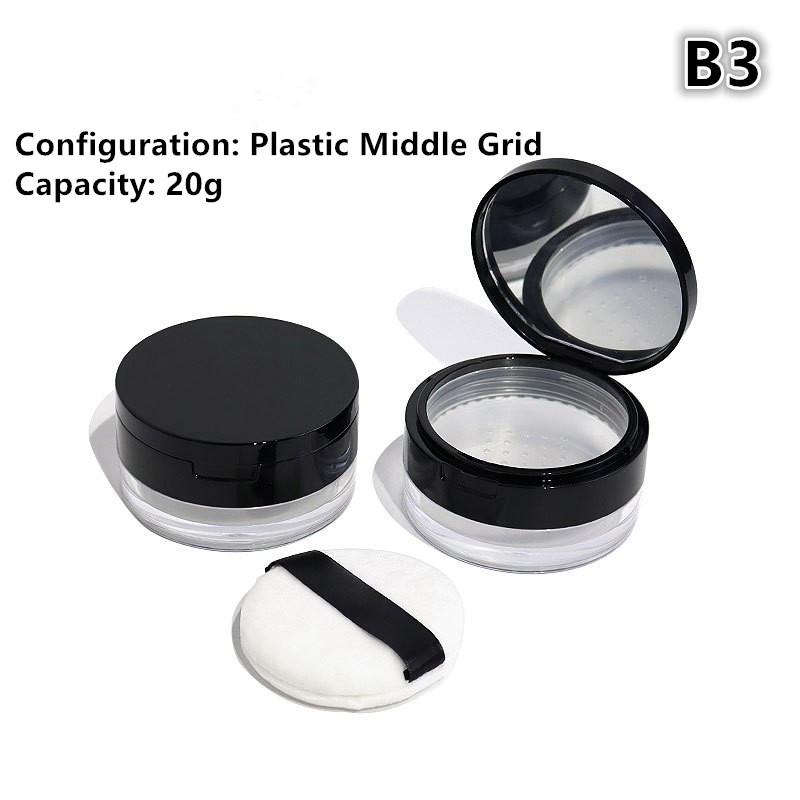 Leere Air Cushion Puderquasten-Box Mit Puderquaste Spiegel Groß Oder Klein Elastisches Netz Tragbarer Make-up-Behälter Für Losen Puder