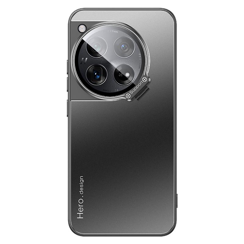 For OnePlus 12 5G Case with Lens Kickstand Shockproof PC+TPU Phone Cover