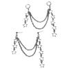 Women Star Tassels Earring Pentagrams Pendant Ear Rings Jewelry Five Pointed Star Earwear Stylish Party Accessory