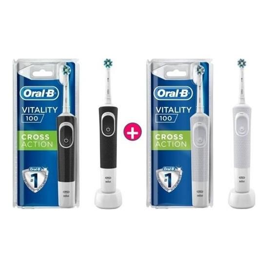 

Oral-B Vitality Crossaction Black-White 2 шт.