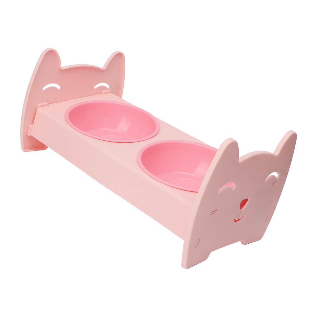 Dual Pet Food Bowl Food Grade Spill Proof Large Capacity Double Dog Cat Bowl for Small Medium Dogs