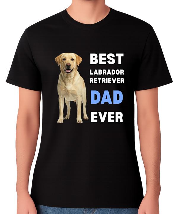 

Best Labrador Retriever Dad Ever T-Shirt Dog Lover Gift Men s Tee S разноцветный