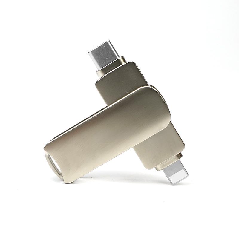 Apple TYPE-C Car and Mobile U Disk - Dual Interface, Rotating, Large Capacity, 8GB