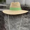 2023 New Handmade Summer Hats for Women Wide Brim Panama Sun Hats Ribbon Band Straw Fedora Hat Kentucky Derby Holiday Beach Hat