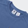 Adidas Originals Logo Lettre Dessin Animé Faux Deux Pièces Sport Col Rond Pull-Over Sweat-Shirt Américain Vintage Sweat-Shirt Unisexe Bleu Foncé IY5382