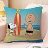 Cartoon S-Snoopy Maple Design Cushion Cover Happy Autumn Harvest Decor Holiday Decorati Pillow Cover
