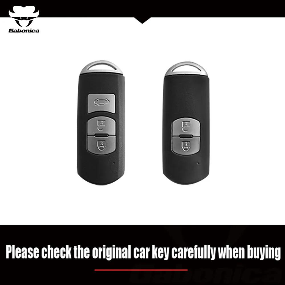 Key Case for Car New 2 3 Buttons Zinc alloy Car Key Fob Case Cover For Mazda 2 3 6 Atenza Axela Demio CX30 CX-4 CX-5 CX5 CX-3 C
