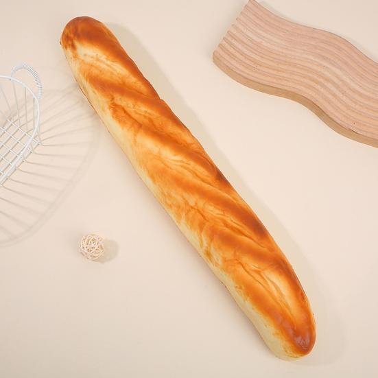 Realistic Baguette Slow Rising Squeeze Toy Soft PU Fidget for Stress Relief Cute Food-Themed Photography Prop Sensory Toy for Kids Adults