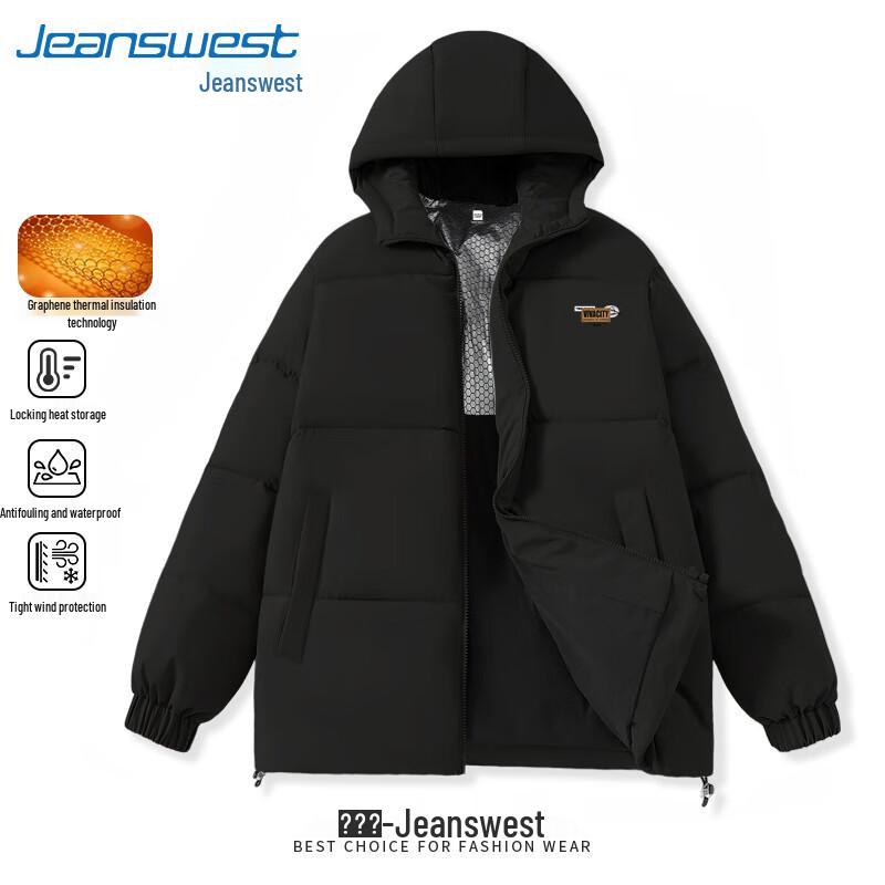 

Jeanswest Men s Hooded Padded Winter Jacket M