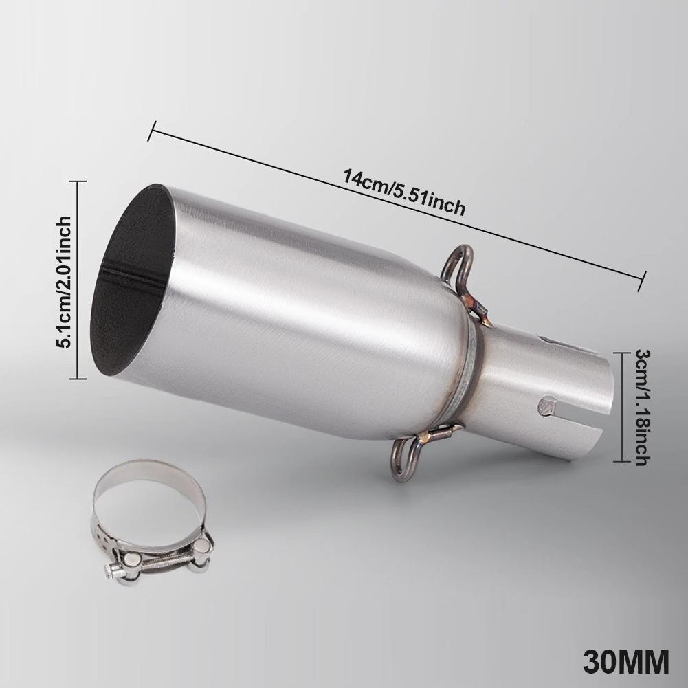 Motorcycle Modification Exhaust Pipe Middle Section 28-45mm Adapter 51mm Exhaust Section Non-destructive Install