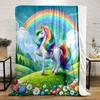 Majestic Rainbow Unicorn Bliss Print Blanket Soft and Cozy Perfect for the Living Room Bed Sofa or a Nap,gift