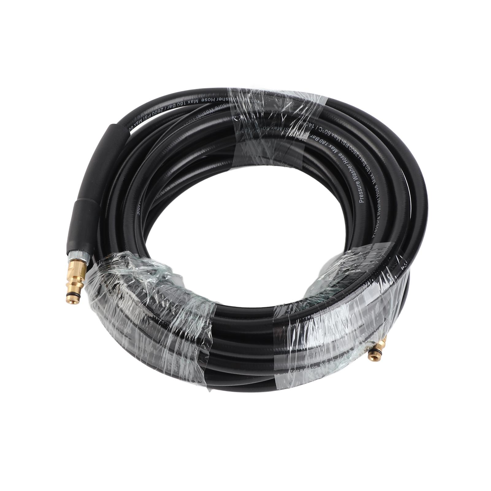 

10m Pressure Car Washer Hose PVC Extension Hose Three Layer Explosion Proof and Ultra Wear Resistant Pressure Washer чёрный
