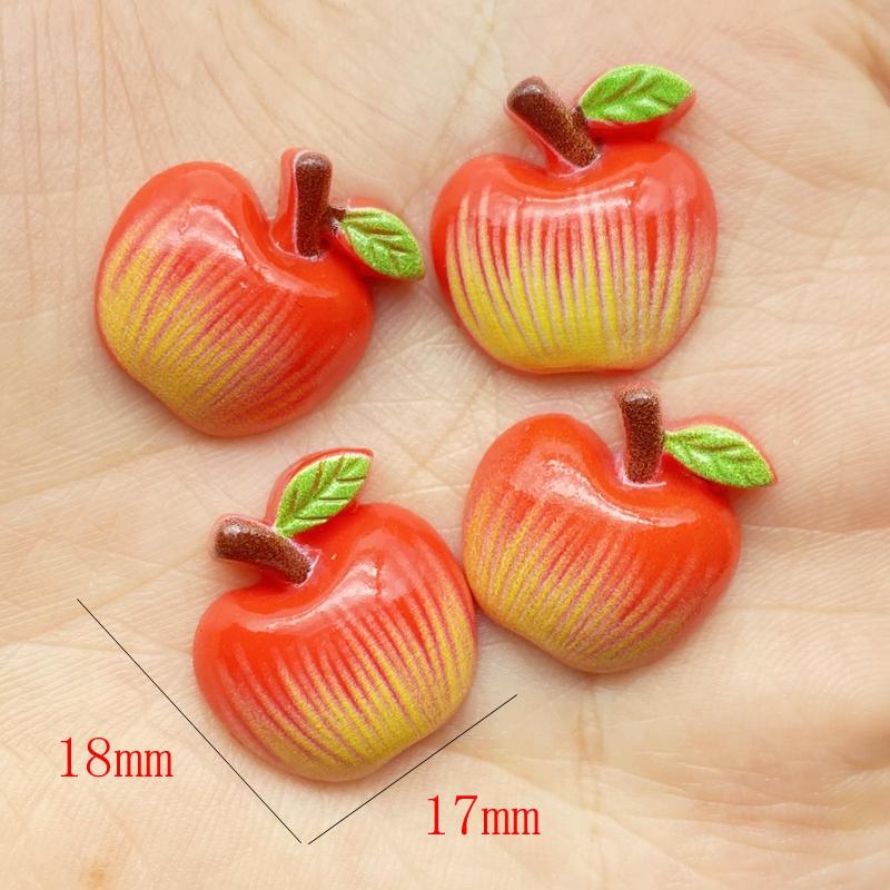 20Pcs Kawaii Cute Mixed Mini Fruit Series FlatBack Resin Cabochons Scrapbooking DIY Jewelry Craft Decoration Accessories G59