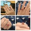 ZHOUYANG Princess Kate Blue Gem Created Blue Crystal Silver Color Wedding Finger Crystal Ring Brand Jewelry for Women ZYR076