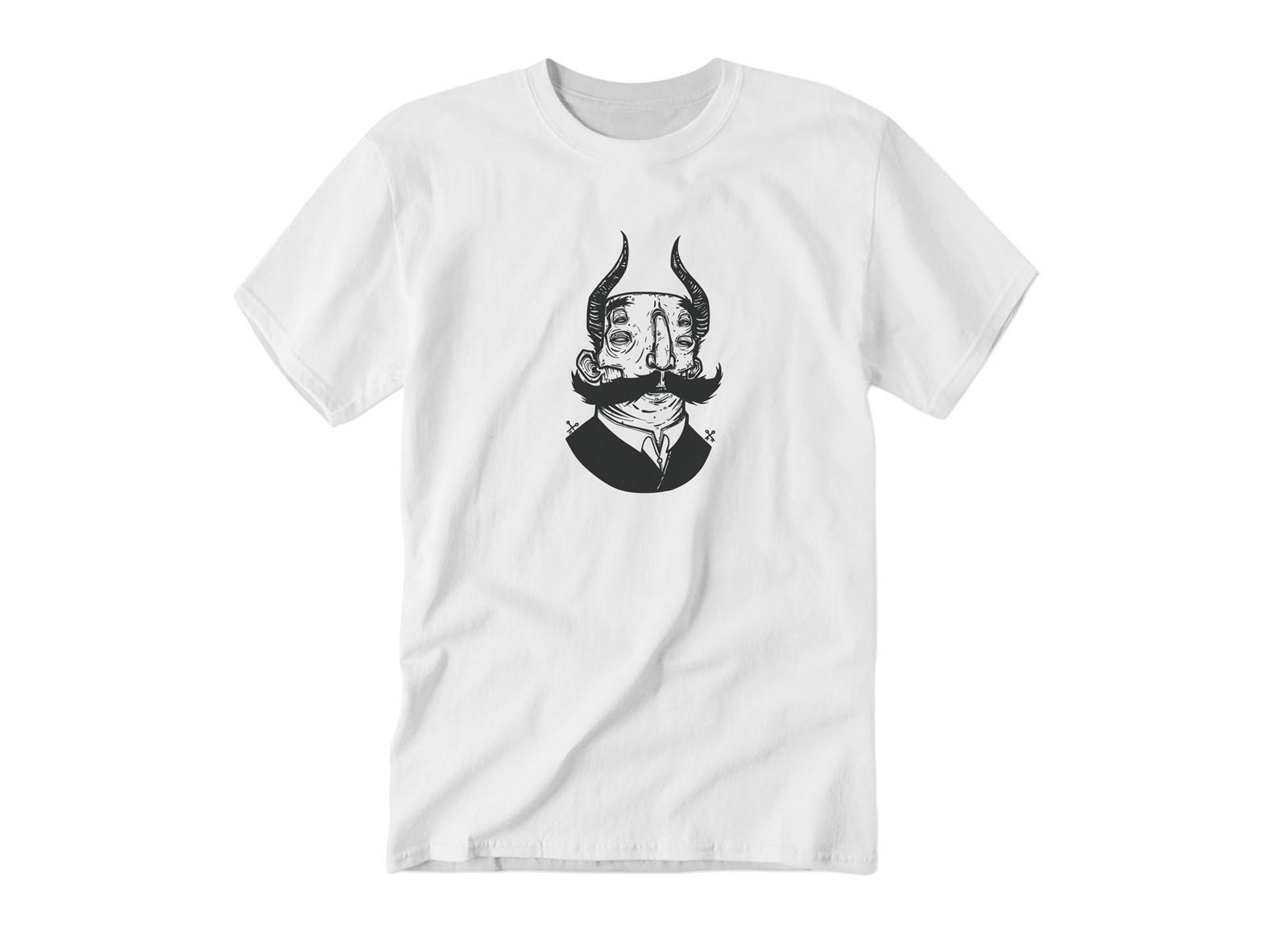 Devil Drawing Illustration Image Art | Youth & Adult Unisex Tee Tshirt S