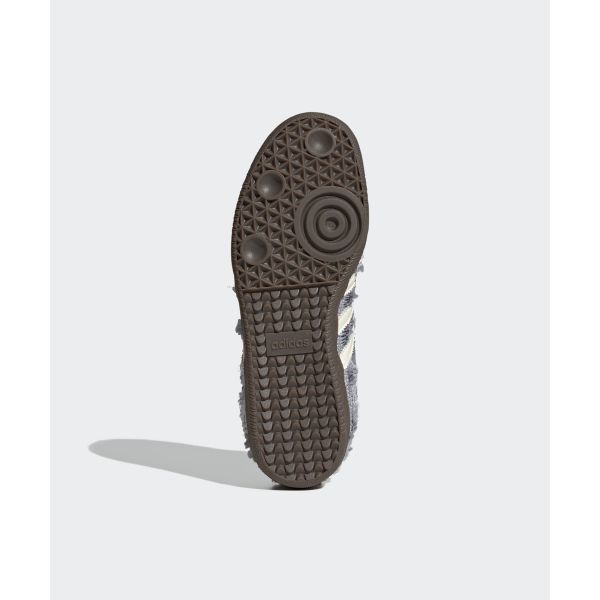 Caroline Hu x adidas Samba OG Saten Koleksiyonu - Gümüş Metalik Unisex Spor Ayakkabı Krem-Beyaz Kauçuk JP9283