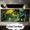 Custom Name Mouse pad Dragon's Fiery Warcraft game Mouse pad, Gaming Mouse Pad, keyboard pad, Desk Decor for computer notebook Fan Birthday Gift