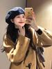 Petite 2025 Korean Autumn Wool Coat: Elegant Hepburn Style, Popular High-End Women's Outerwear.