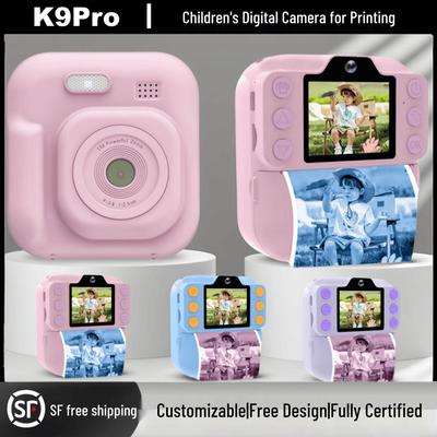 Children's Dual-Lens Instant Photo Camera with Bluetooth Printer