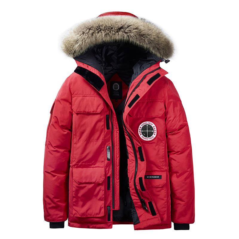 Men`s Extra Thick Velvet Down Jacket