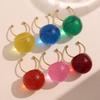 Fashionable Jelly-Transparent Open Ring Resin Multicolor Women's Ring Party Wear Finger Rings Girls