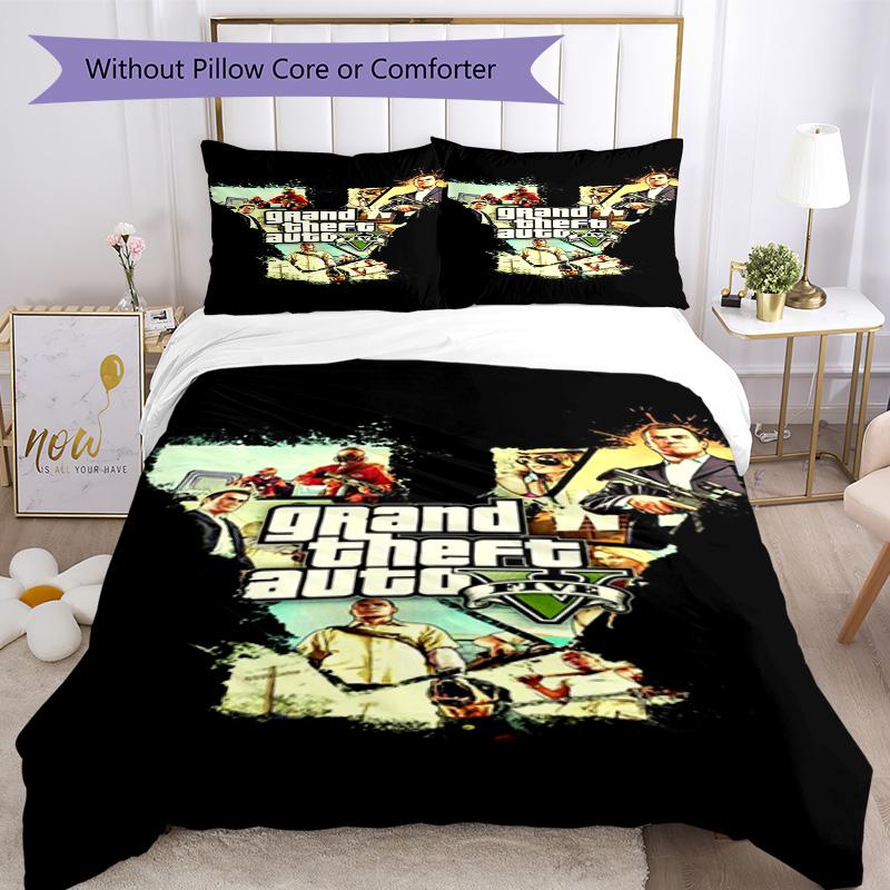 Grand Theft Auto Duvet Cover Set Design For Guest Room Machine Washable Christmas Gift