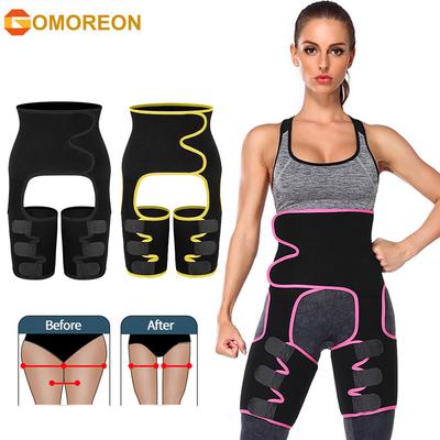 Waist Trainer Women 3 In 1 Waist Thigh Trimmer Body Shaper Weight Loss Slimming Support Belt Hip Raise Corsets Workout Fitness