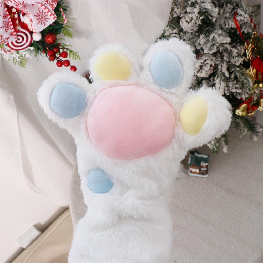 Sound Fun Toys Cat Claw Furry Glove Plush Mittens Winter Mittshand  Children's Warm Gloves