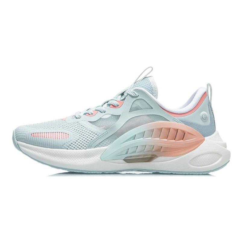 Li-Ning Comet Wan Blue Fluorescent Orange Women Sneakers AGLR044-2