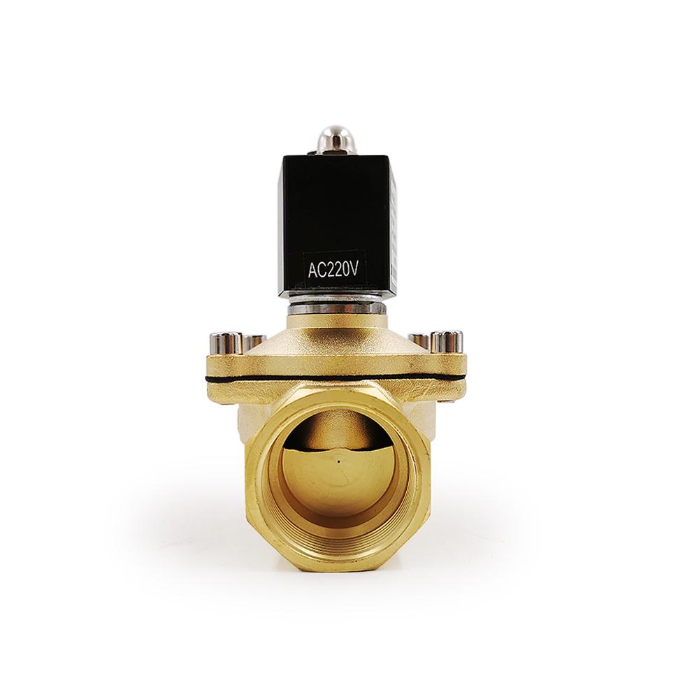 DN15 DN20 DN25 Normally Close Brass Electric Solenoid Valve 1/2" 3/4" 1" 110V/220V/DC12V/DC24V for Water Oil Air IP65