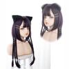 Harajuku-style jellyfish wig with a slimming effect. Heat-resistant, long, straight, purple. Perfect for cosplay, parties, and everyday wear.