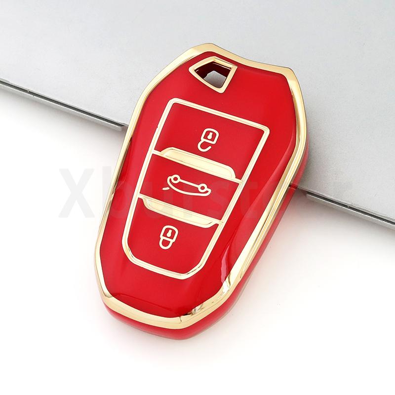 TPU Shell Fob Car Remote Key Case Cover For Peugeot 4008 5008 308 408 508 2008 3008 Citroen C4 C4L C6 C3-XR Picasso DS3 DS4 DS5