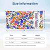Floral Birds Artwork 1 Theme Quick Dry Beach Towel Custom Name Text Print Large Sand Resistant Towel Beach Vacation