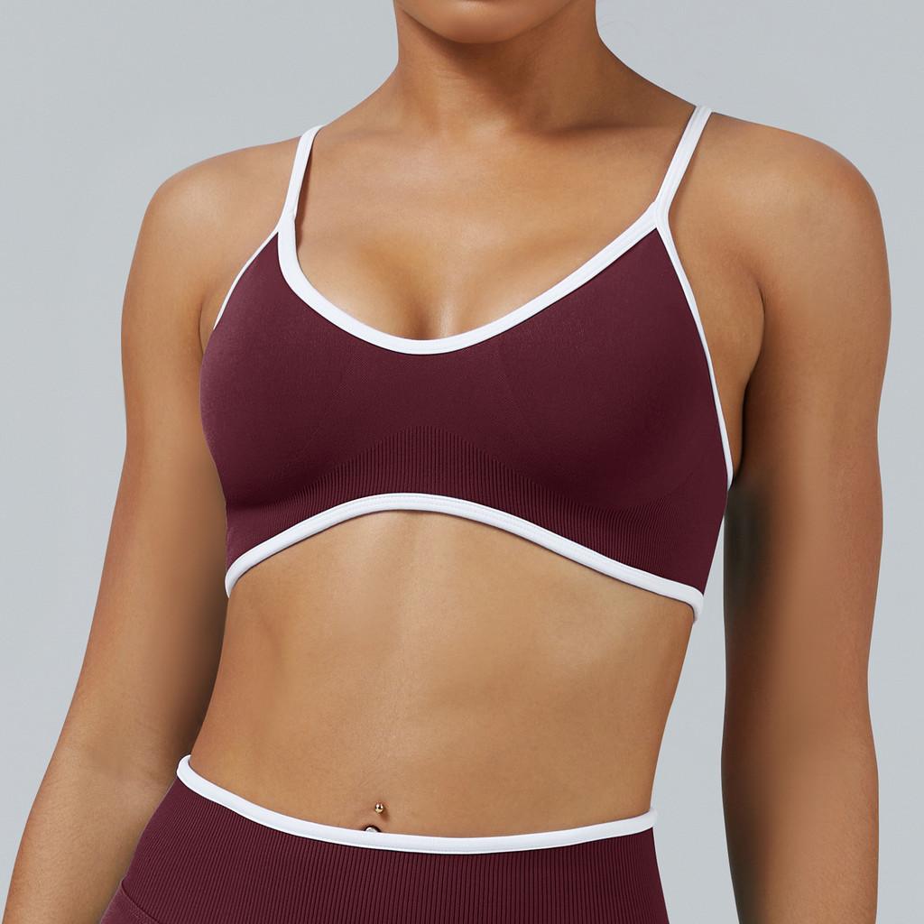 Youthful Activewear Sports Bra With Siliconefree Full Coverage Support For Yoga And Fitness Enthusiasts