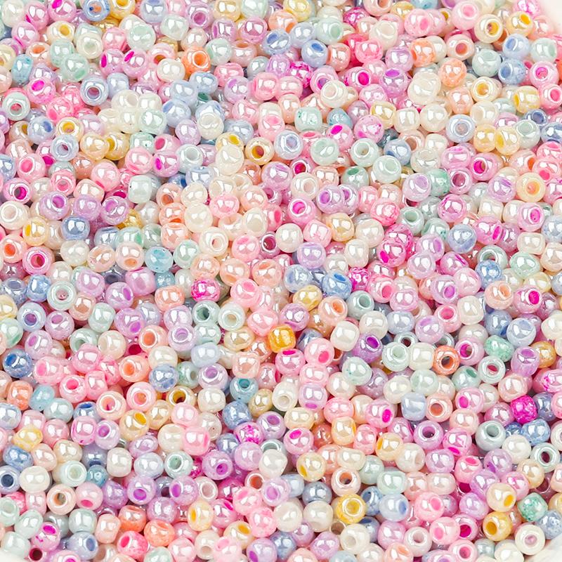 1000-5000pcs/lot 2mm Multi Styles Czech Glass Seed Beads Round Spacer Loose Bead For DIY Bracelet Necklace Handcraft Accessories