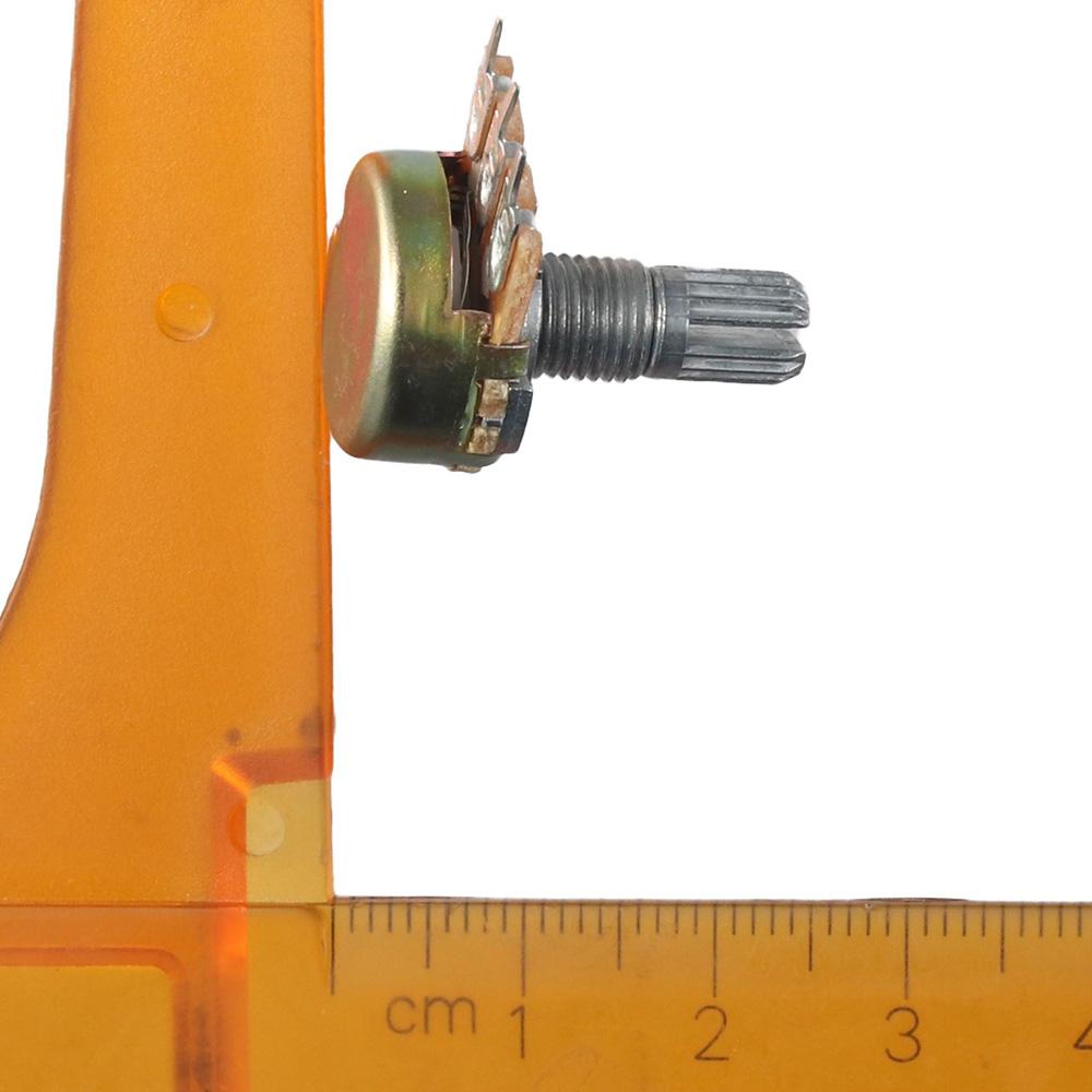 B500 500 Ohm 3 Terminals Single Linear Rotary Taper Potentiometer