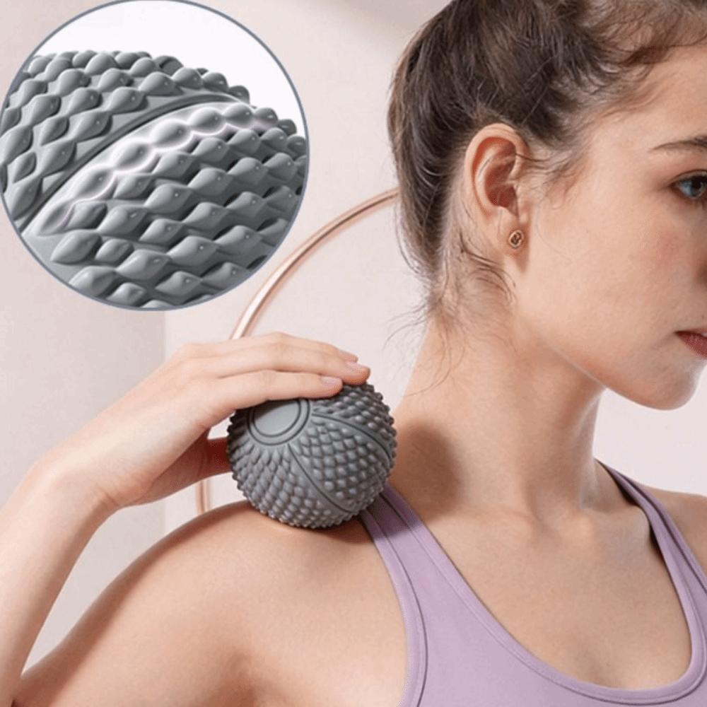 Spiky Roller Massage Ball Ergonomic Design Peanut Ball Relaxation Spiky Massage Ball Neck Massage