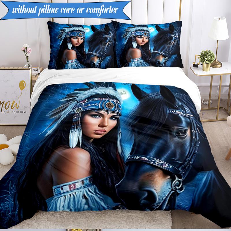 3PCS Dragon Queen's Majesty Bedding Set,Including 1pc Duvet Cover And 2pcs Pillowcases Perfect for Bedroom, Dormitory, Fan Christmas gift