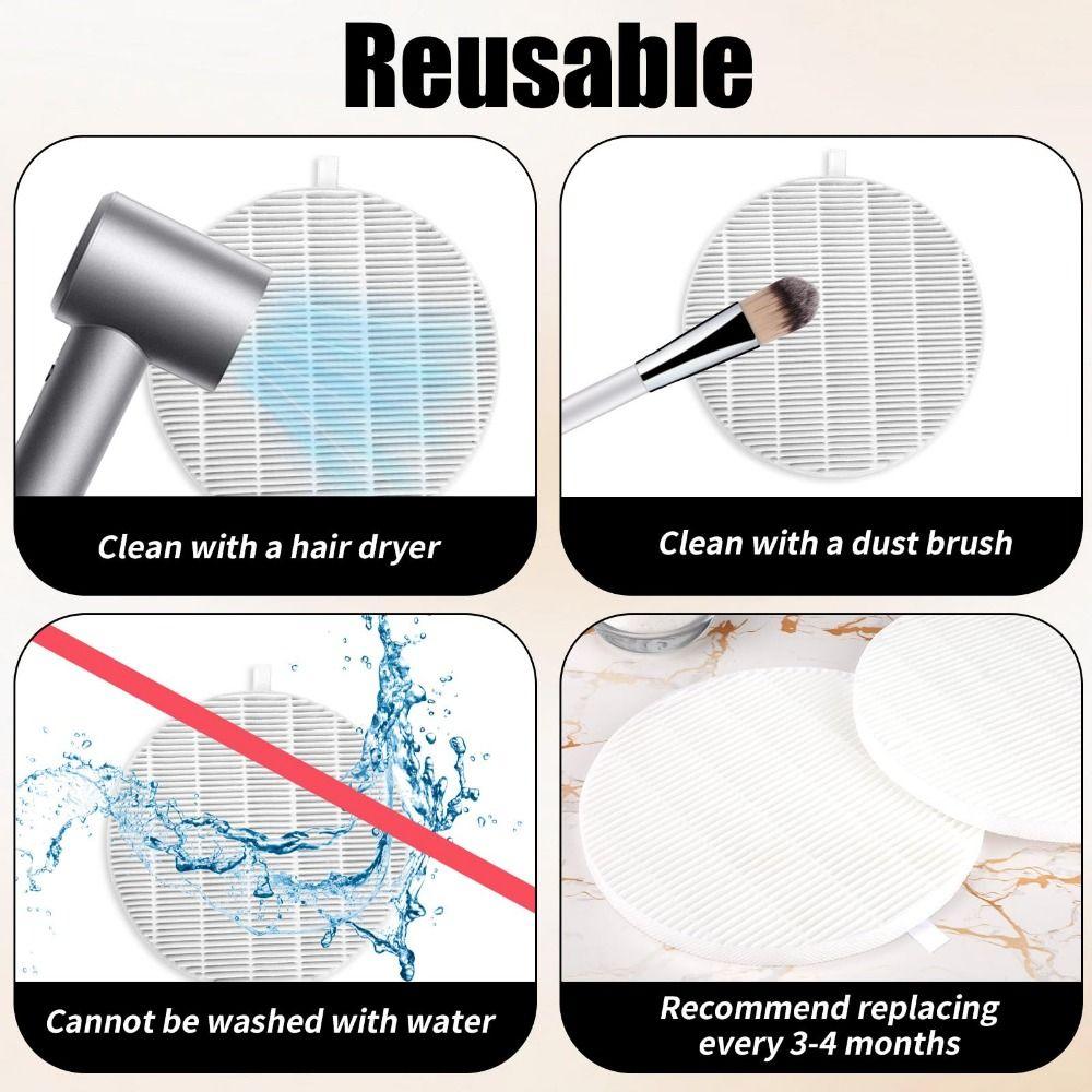 Reusable Nail Vacuum Cleaner Filter Multi-size Manicure Screen Plate  Beauty Equipment
