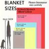 Custom Western Cowboy Camping Blanket Personalized Horse Landscape Fleece Throw All Season Soft Warm Bedding Home Decor Gift