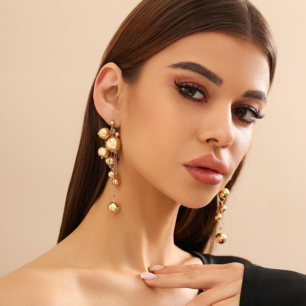 Niche Design Faux Pearl Tassel Temperament Earrings French Elegant Romantic Long Earrings Party Daily Commuting Women's Jewelry
