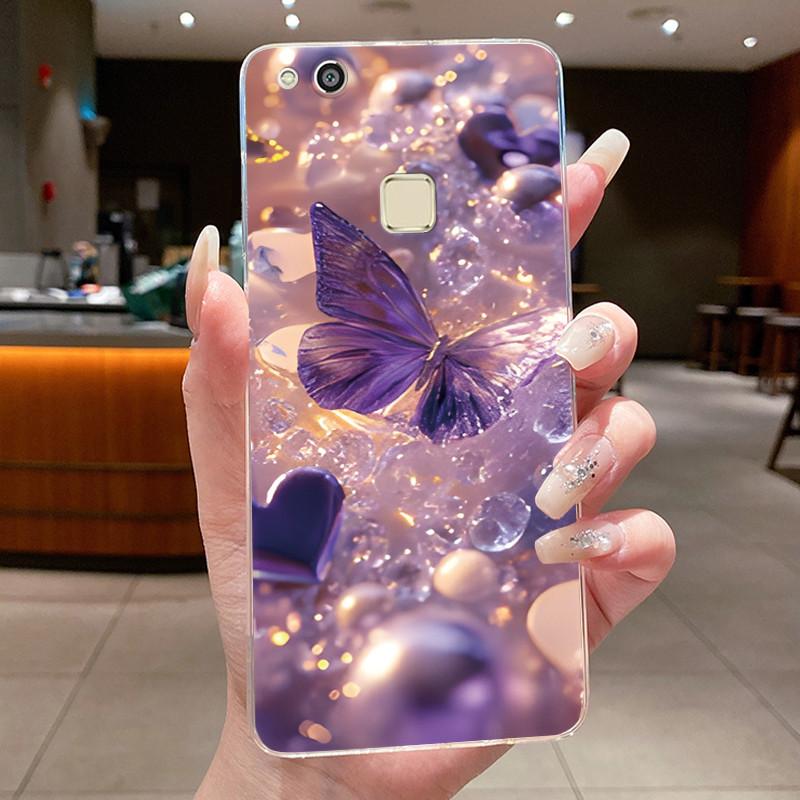 Phone Case For Huawei P10 Lite/NOVA YOUNG Funda Coque Butterfly Bow Protective Casing Transparent Soft Silicone TPU Cover Capa