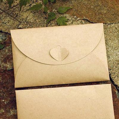 10 Stück Recycling-Kraftpapier Briefumschläge für Grußkarten DIY Scrapbooking Geschenk