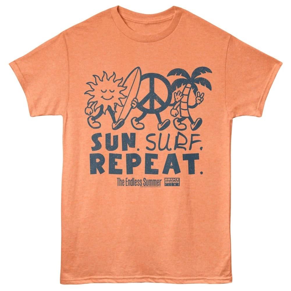 Endless Summer Sun Surf Repeat Men s T Shirt XL
