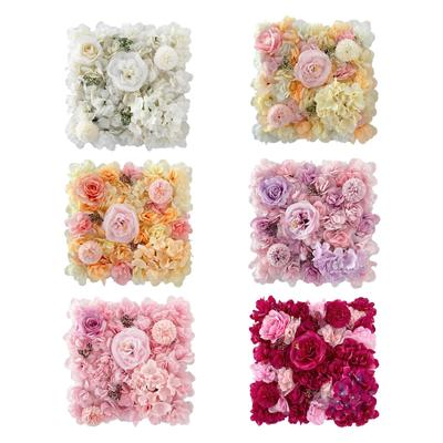Flower Wall Panel Romantic Banquet DIY Background 13.78inchx13.78inch Table Runner Decor for Wedding Event Stage Ceremony Home