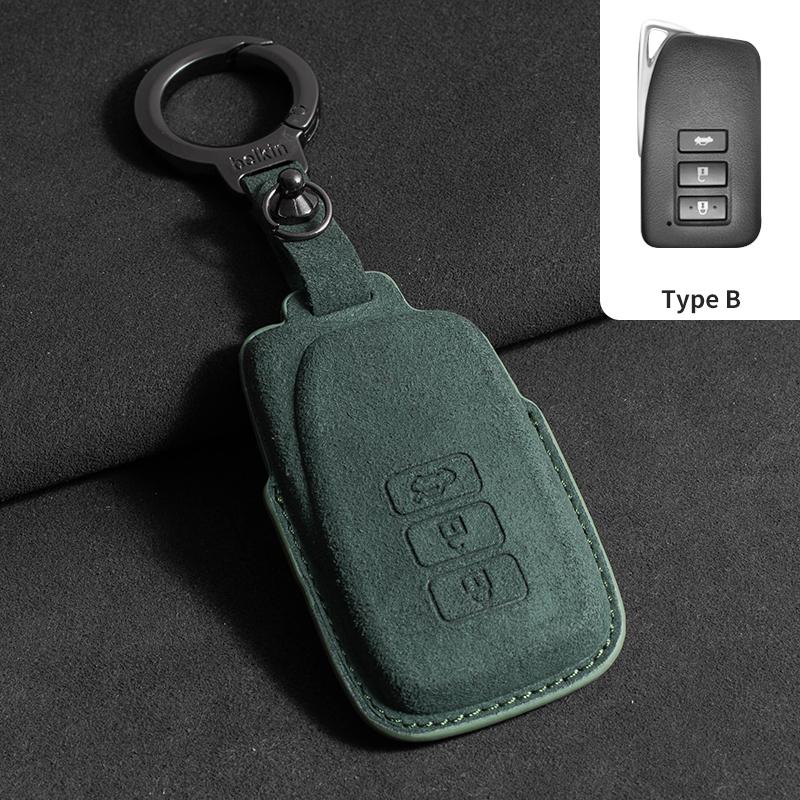 Interior Mouldings Suede Car Key Cover for Lexus NX ES UX US RC LX GX IS RX 200 250h 350h LS 450h 260h 300h UX20