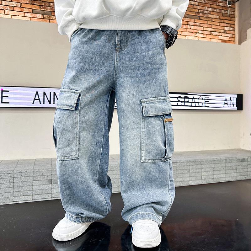 Jeans da ragazzo Primavera-Autunno 2025 - Pantaloni casual alla moda per bambini