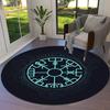 Tree of Life Viking Yggdrasil Valknut Round Carpet Rug for Living Room Bedroom Sofa Decor,Kid Paly Area Rug Non-slip Floor Mat